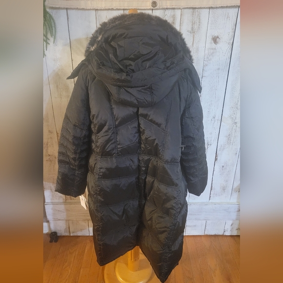 NWT London Fog Black Parka - Picture 4 of 9